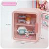 1 Stück Blindbox-Aufbewahrungsbox, handgefertigte Displaybox, Ornamente, transparente Bausteine, staubdichtes Regal, Rahmen, Schrankbox