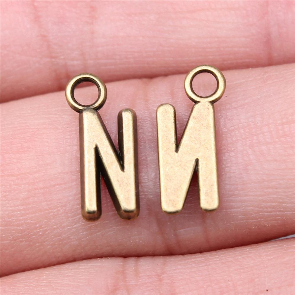 Шармы Алфавит Тег Буквы Подвески Винтажные Ювелирные Изделия Материалы QC002 A41-26pcs-16mm