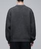 Musinsa Standard Oversized Ribbed Collared Cardigan [Medium Grey]