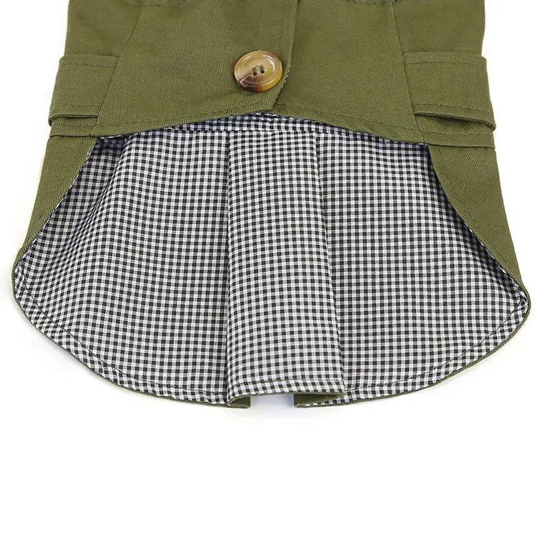 Hundemantel Trench Pet Jacke Herbst Winter Hundekleidung für kleine Hunde Yorkie Gürtel Dekor Welpe Katze Kostüm Pudel Chihuahua Outfits