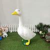 Resin Goose Figurine Lifelike Desktop Ornament Garden Decoration Miniature Sculpture  Office