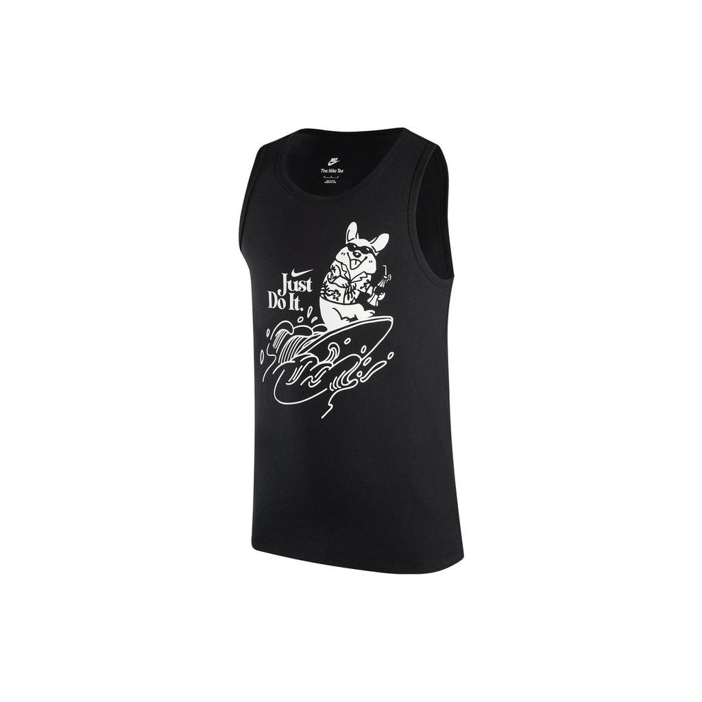 Nike Tank Tops Men's Black Crew Neck Moderate Straight Fit FV1280-010