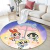 The Powerpuff Girls2 Round Area Rug,Carpet Rug for Living Room Bedroom Sofa Playroom Decor,Non-slip Floor Mat