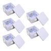 5Pcs Plastic Waterproof Cable Box with Rubber Plug IP55 Waterproof Plug Junction Wire Box