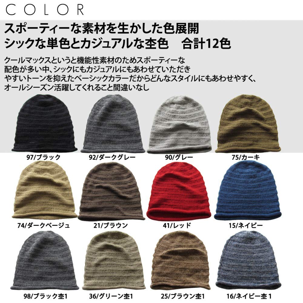 Edge City Knit Hat for Men and Made In Perfect for and Outdoor Activities Women, Spring/Summer, Japan, CoolMax, Stretchy, Soft, Simple, Stylish,