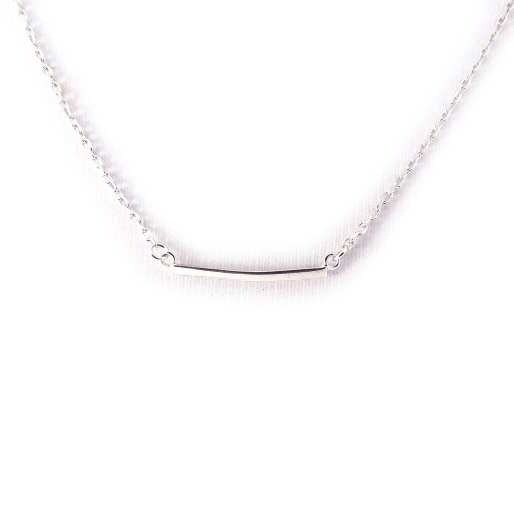 Les Trésors De Lily [K3691] - Silver 'Choreography' Silver Necklace - 18x1 Mm