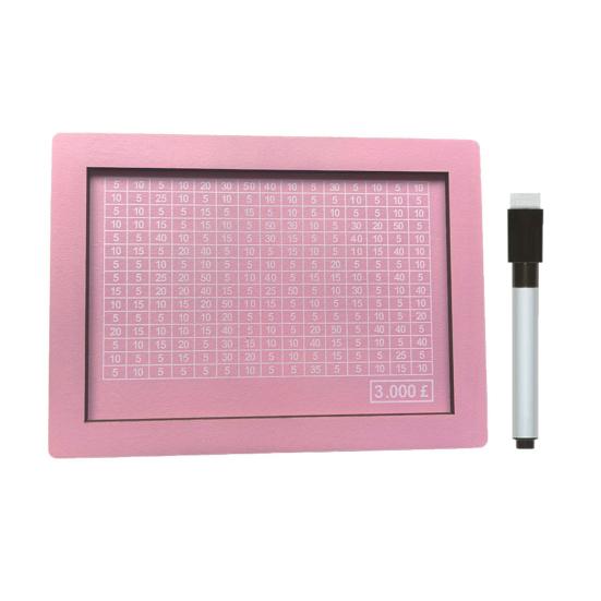 Wooden Cash Money Saving Box Money Saving Challenge Box with Money Target And Numbers Piggy Bank with Dry Erase Pen for Kids Adults