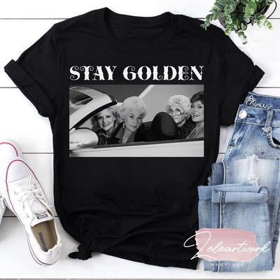 Golden Girls Bleib Golden Vintage T-Shirt, Bleib Golden Shirt, The Golden Girls Shirt