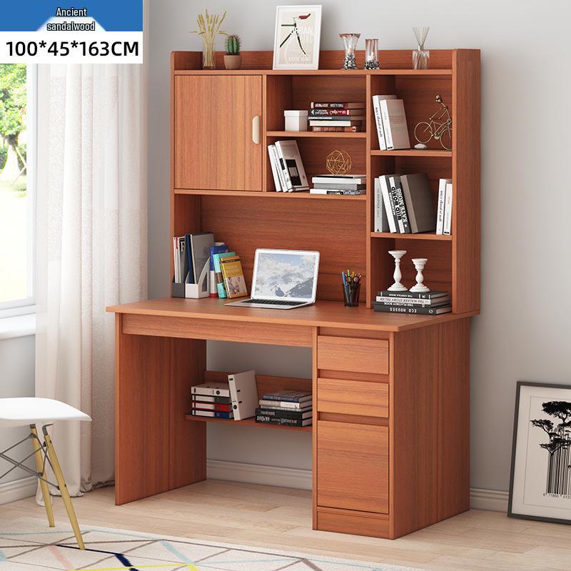 Modern Computer Desk with Bookshelf & Storage for Home, Office, Bedroom & Study Room
