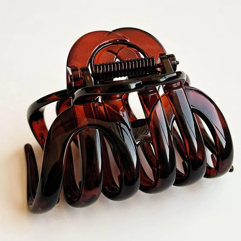 Nydesignede hårklemmer med toppkvalitets gresskarform, søtt ornament for kvinner - Rikelig og langt hår Hodeplagg Tilbehør