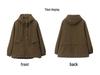 Women's 2024 Mid-Length Hooded Cotton Parka - Fleece-Lined, Solid Color, Casual Loose Fit, Winter Coat