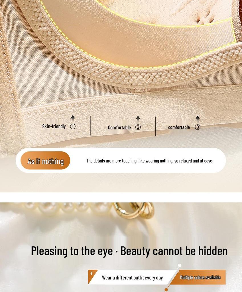 Breathable No-Underwire Adjustable Foundation Bra for Small Breasts - Lifts, Shapes, and Prevents Sagging