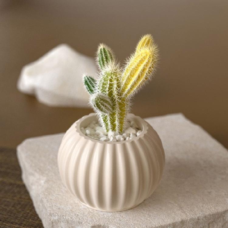 Striped Round Resin Mold Reusable Silicone Candle Cup Maker For Home Decoration Flower Pot Jewelry Organiser Crafting