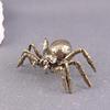 Creative Brass Spider Figurine Miniature Copper Insect Desktop Decor Vintage Tea Pet Craft Collection