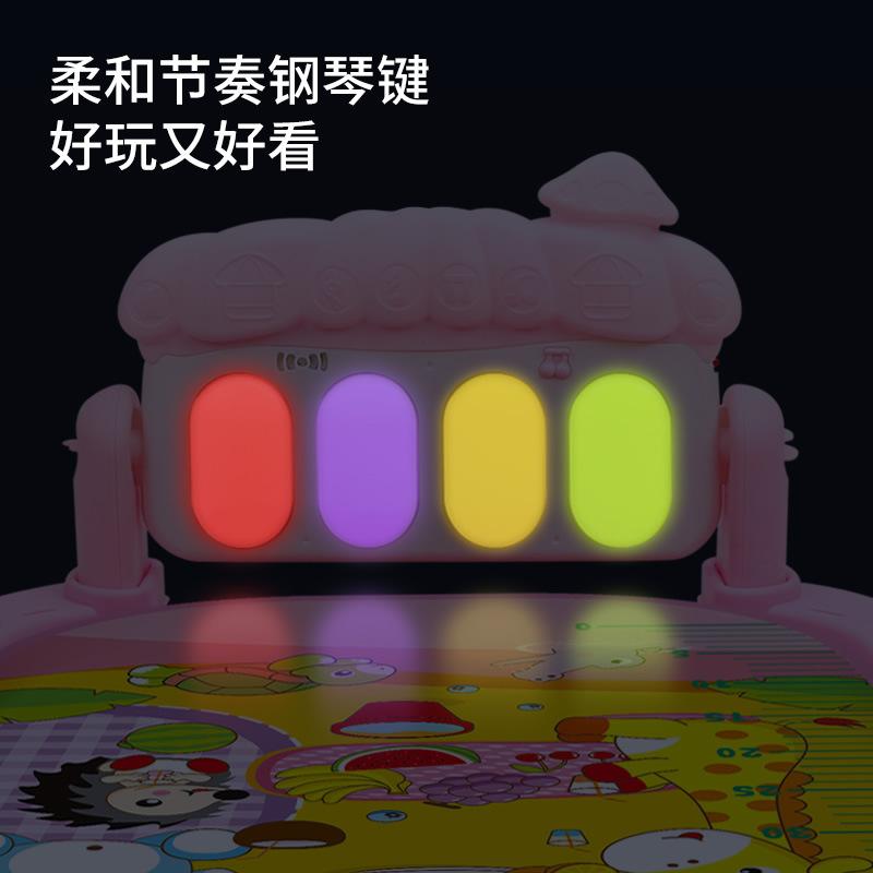 Fitness Stand Baby Music Pedal Piano Game Mat Baby Foot Piano 36 Month Old Newborn Toy
