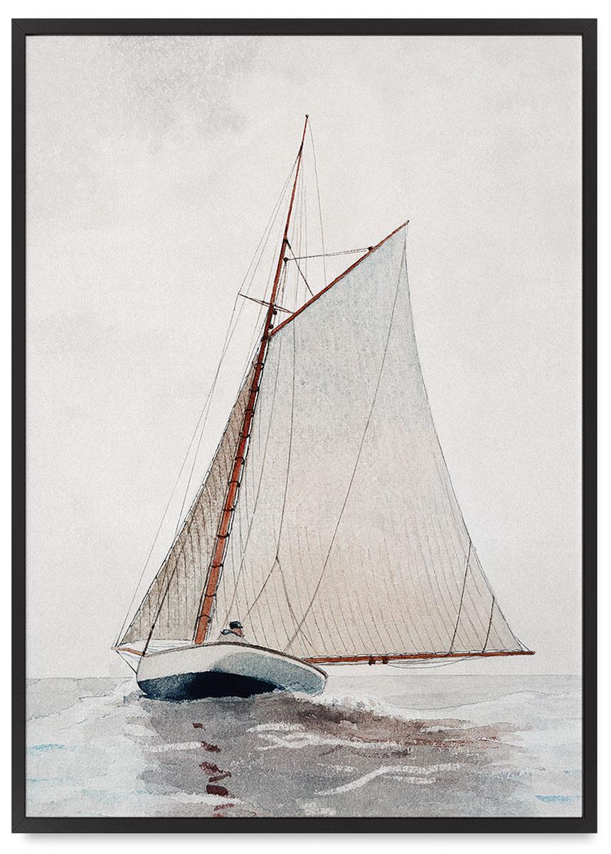 

Plakat jacht żaglówka łódź 21x30 cm