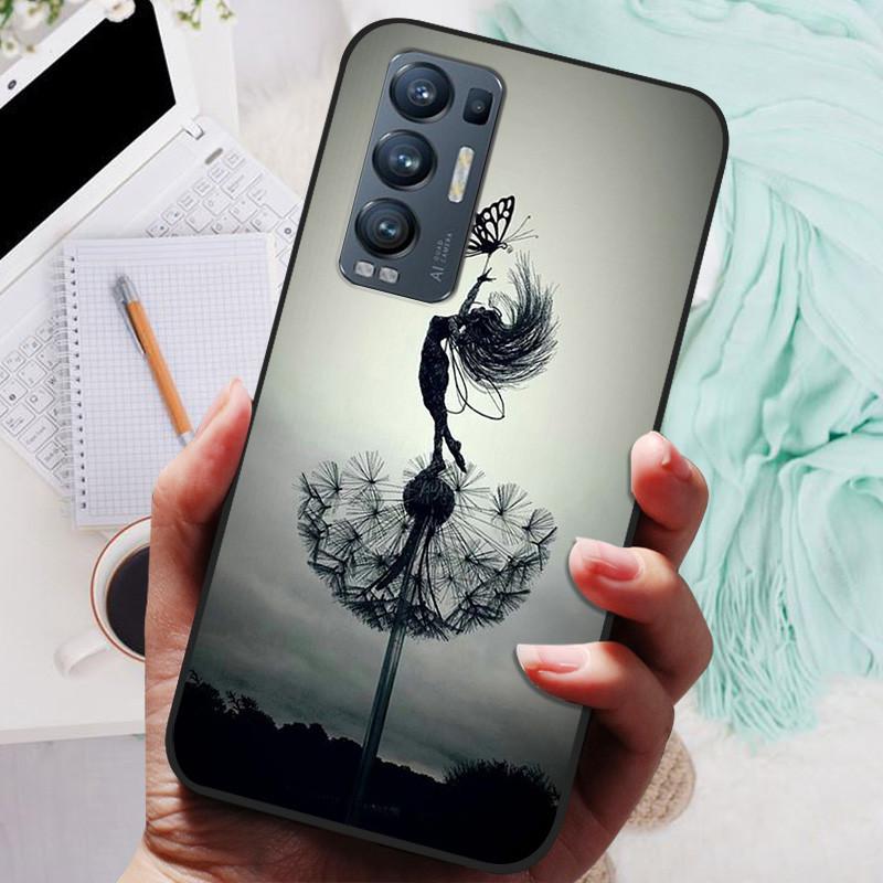 For OPPO Find X3 Neo Case Black Cover Lion Wolf Silicone Soft Back Cases For OPPO Find X3 Lite Phone Case Reno 5 Pro Plus 5G