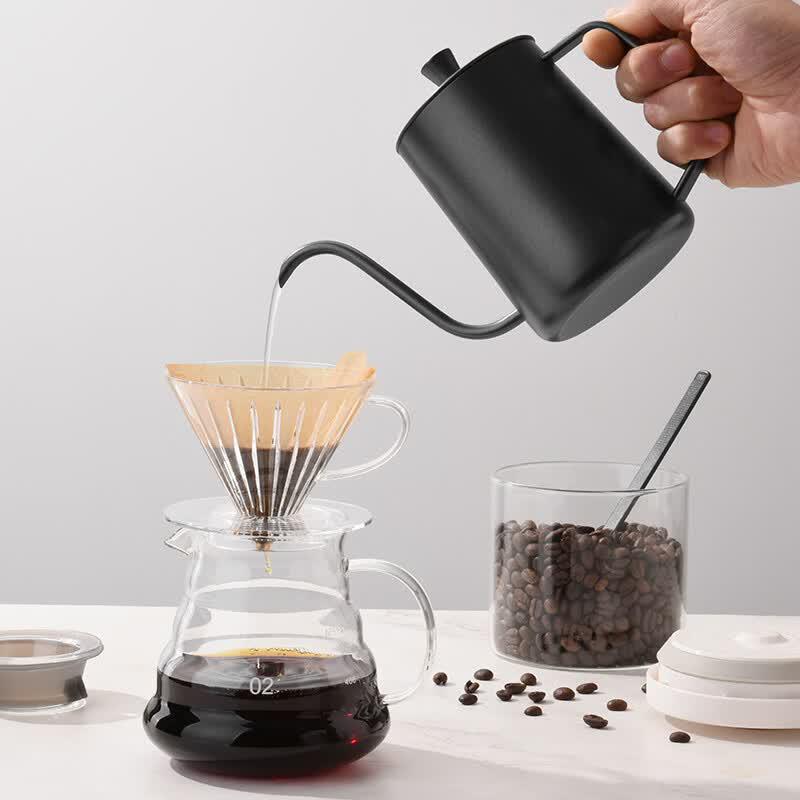 CLITON Hand Coffee Grinder and Pour-Over Set