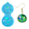 Light Shadow Keychain Pendant Silicone Mold Pumpkin Head Holographic Earrings Mold DIY Ornaments Mould for Birthday Gift
