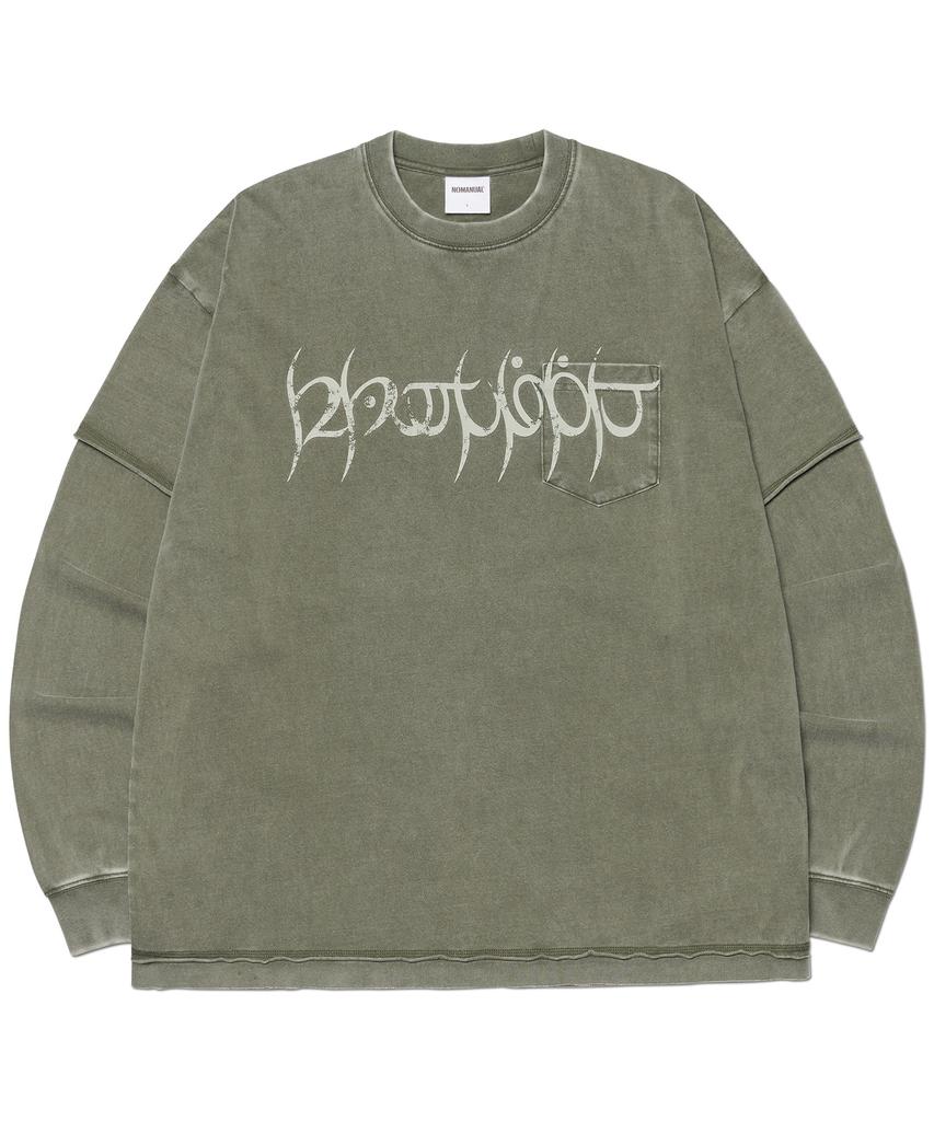 Nomaenyueol A.R Long Sleeve Tee - Washed Khaki