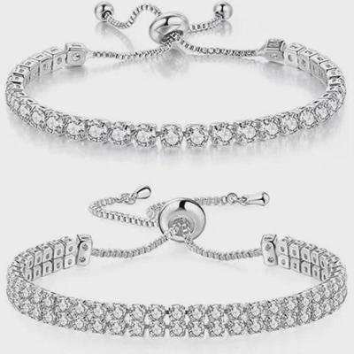Pulsera de Circonita Cristal de Alta Gama para Mujer - Elegante Accesorio de Moda