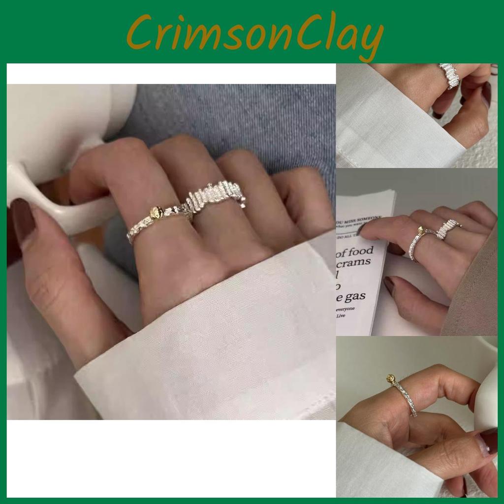 Beautifully Copper Crafted Ring With Unique Geometric And Pleated Features For Fashionable Women