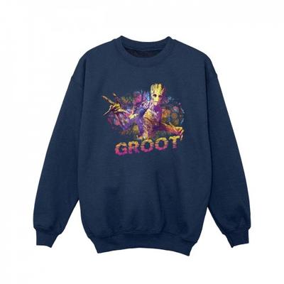 Girls Guardians Of The Galaxy Abstract Groot Sweatshirt