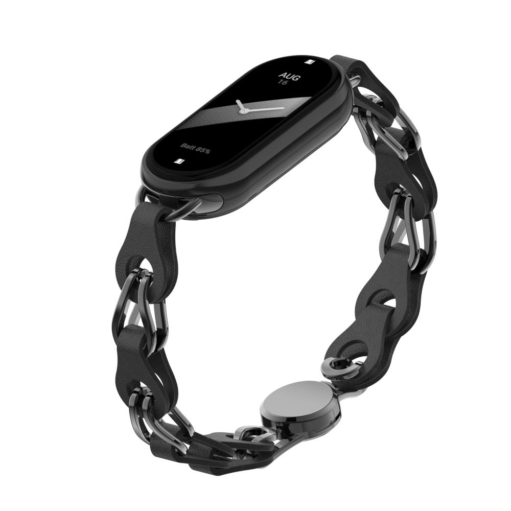Cinturino In Maglia Metallica Acciaio Inox Con Chiusura Magnetica Per Xiaomi Mi Band 7 Pro - Nero