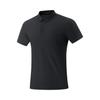 Li Ning Fitness Series Solid Color Comfortable Versatile Breathable Casual Sports Polo Shirt Men Tops Black APLU003-1