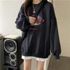 Rundhals Pullover Damen Locker Top