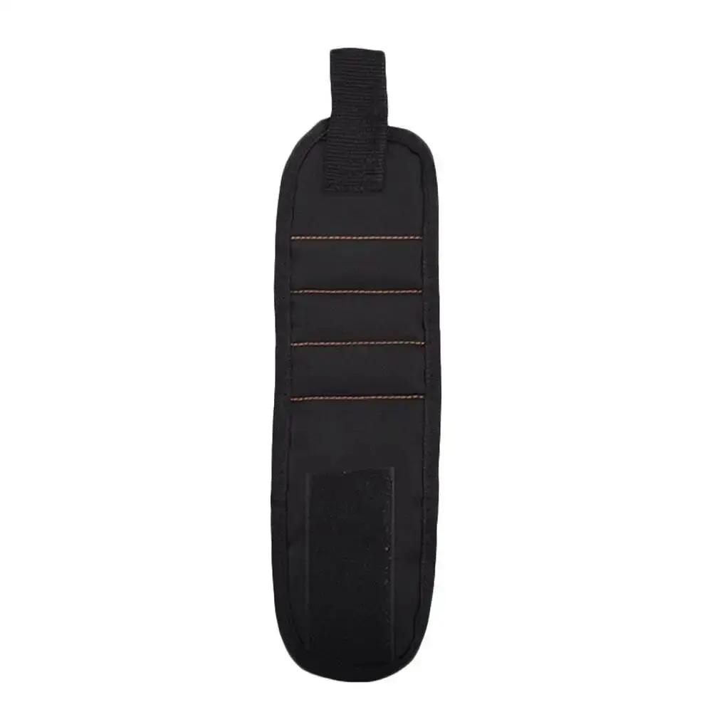 Adjustable Magnetic Wristband Tool Bag for Electricians Portable Metal Screw Small Nail Bolt Holder Strong Wrist Belt