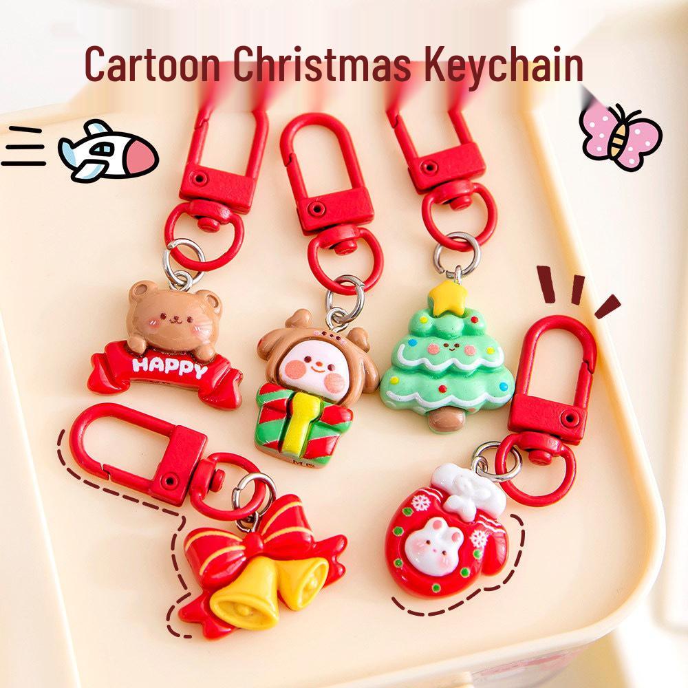 Cute Santa Claus Keychain Ornament – Perfect Christmas Gift for Friends and Backpacks