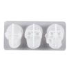 Three Head Silicone Molds, DIY Crystal Resin Silicone Molds, Creative Keychain Molds, Handcrafted Toy Molds