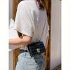 Mini Crocodile Embossed Turn-lock Square Bag