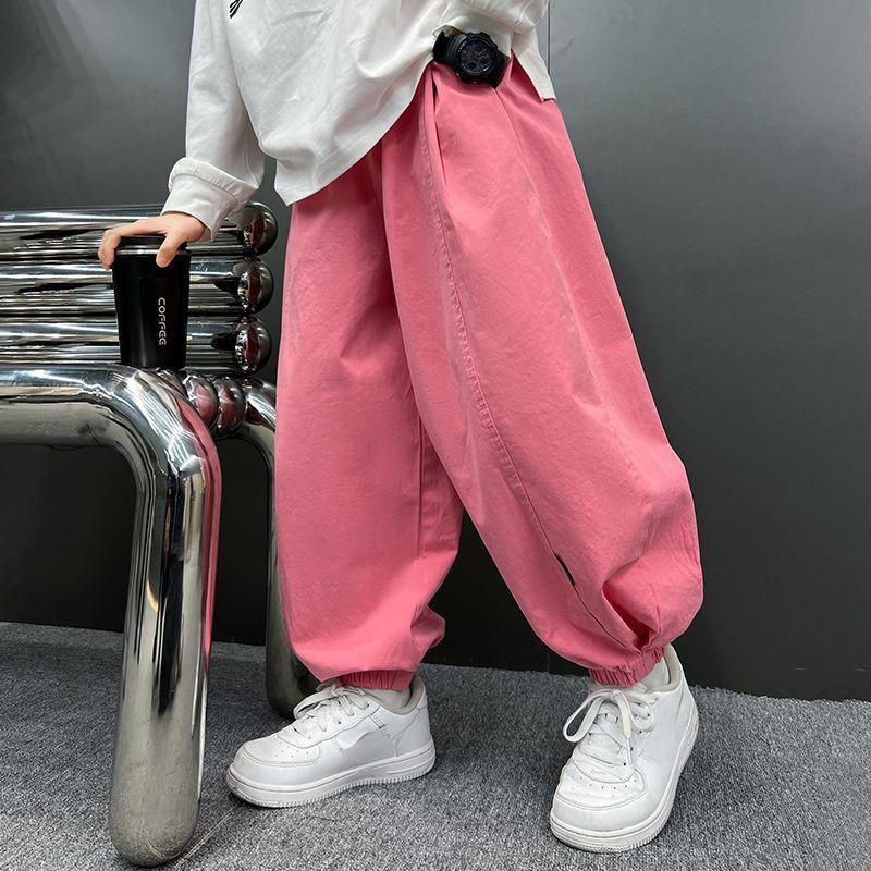 Boys' and Girls' Pants Children's Casual Pants Trendy Casual Spring and Autumn Loose Lantern Pants Trendy