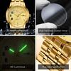 OPK Brand Men's Watch Casual Fashion Night Light Quartz Watch Men's 6021