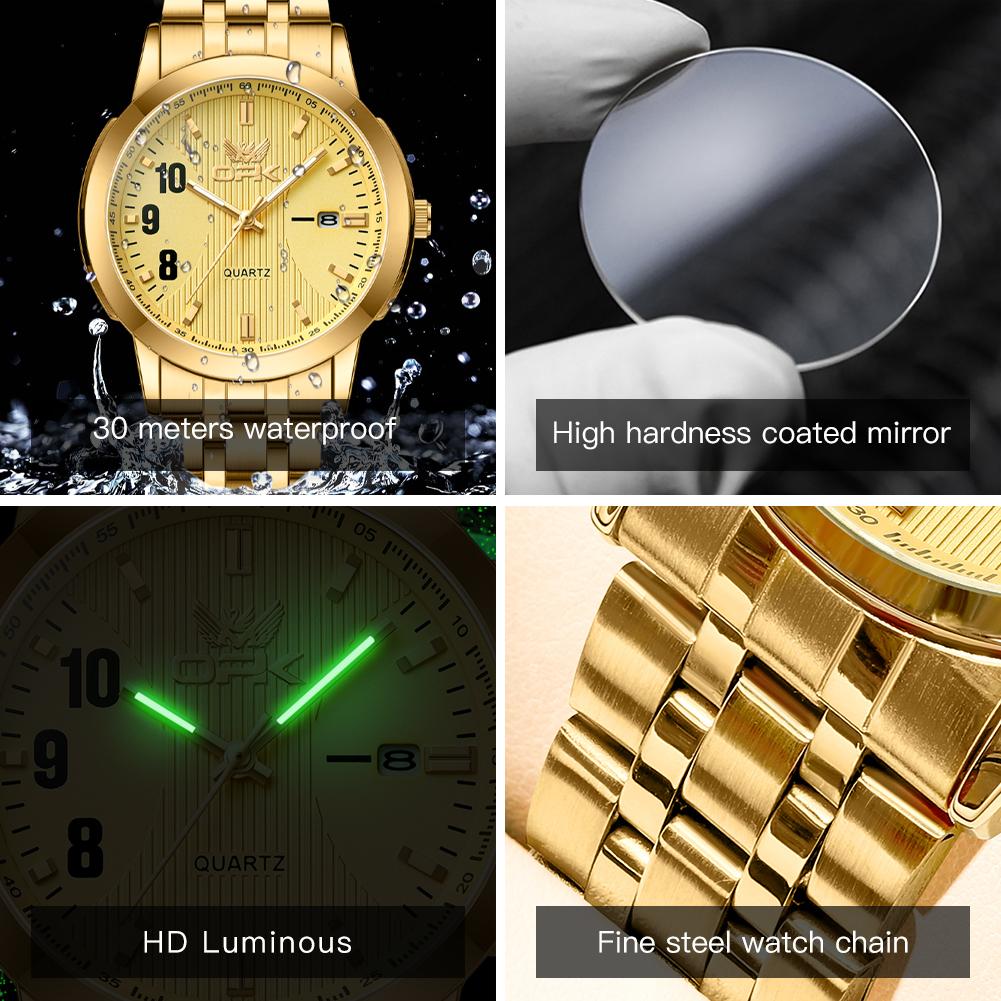 OPK Brand Men's Watch Casual Fashion Night Light Quartz Watch Men's 6021