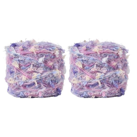 1/2Pcs 100G Hand Blended Yarn Ball DIY Handmade Knitting Crafts Bags Gloves Tassels