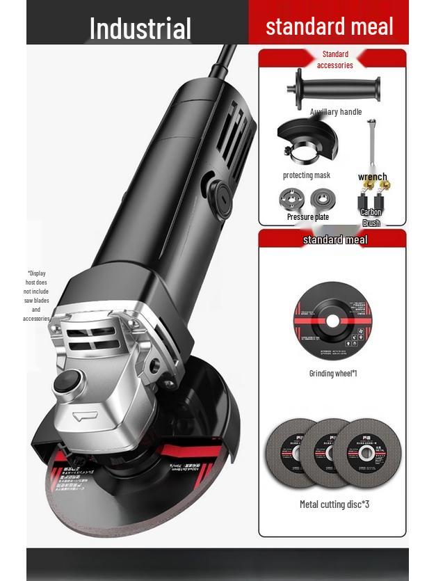 

TURBOSUN Professional Industrial Angle Grinder CN plug (adapter included)