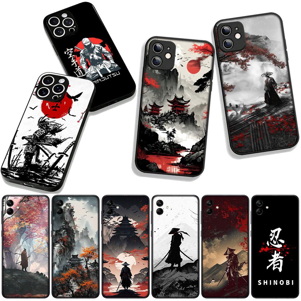 Cover for Apple iPhone 17 16 11 Pro XS Max XR 6 7 8 Plus 16E SE 2020 Air 5 SE2 Phone Case Japan Samurai Skeleton Bushido Ninja