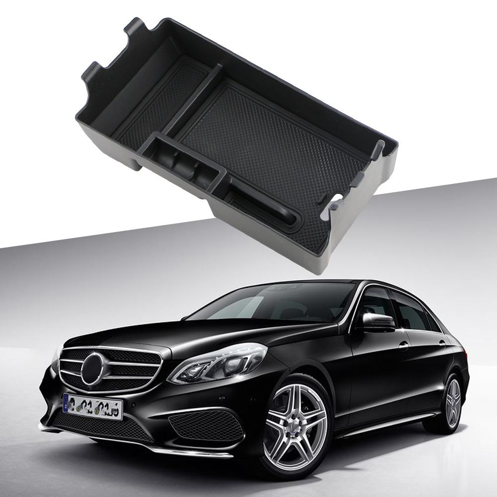 For Mercedes Benz E Class E203 W213 2016 - 2019 Car Central Armrest Box Storage Box Organizer Card Tray Holder