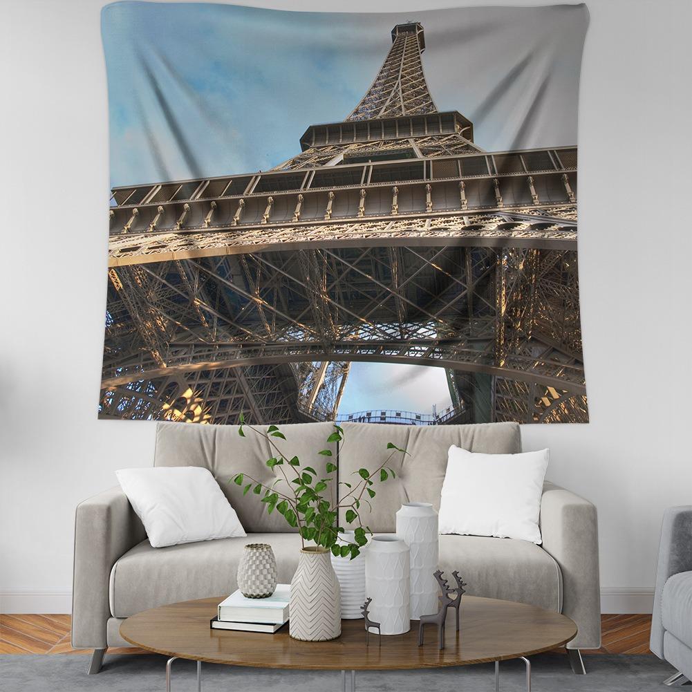 Париж Эйфелева башня Узор Подвесной Ткань Спальня Гостиная Гобелен Домашнее Настенное — фото 12