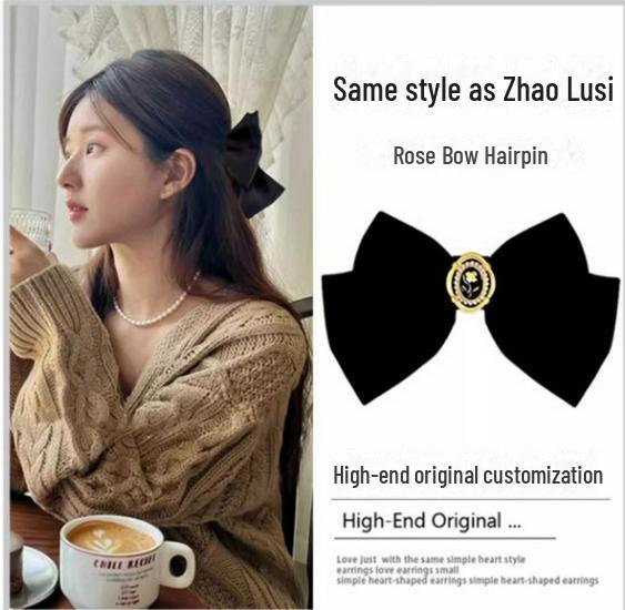 Luxusní seersuckerová mašle do vlasů pro ženy