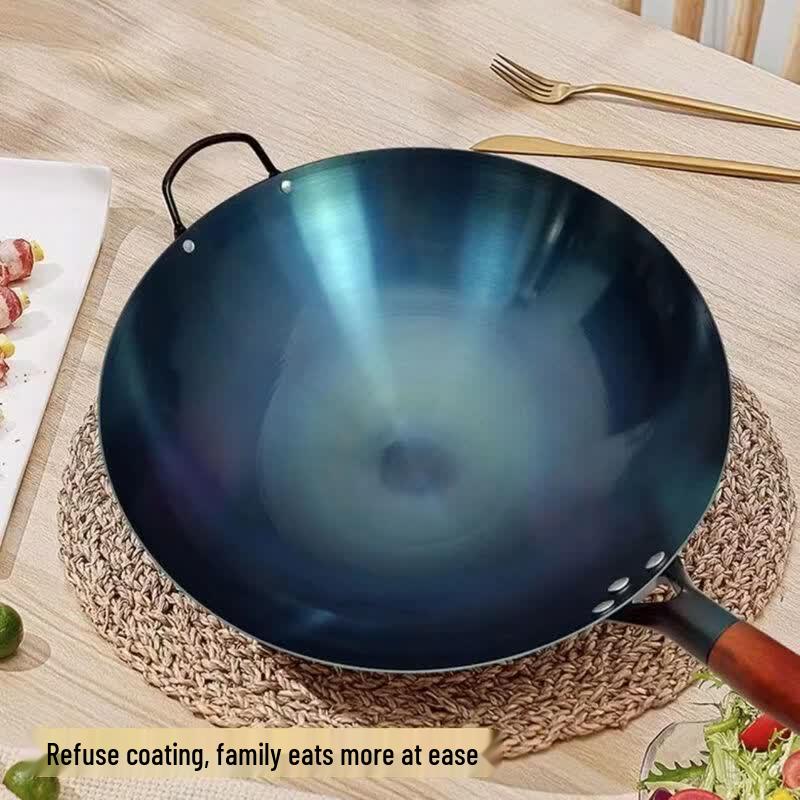 Jing Zhou Yuan Traditional Non-Stick Iron Wok
