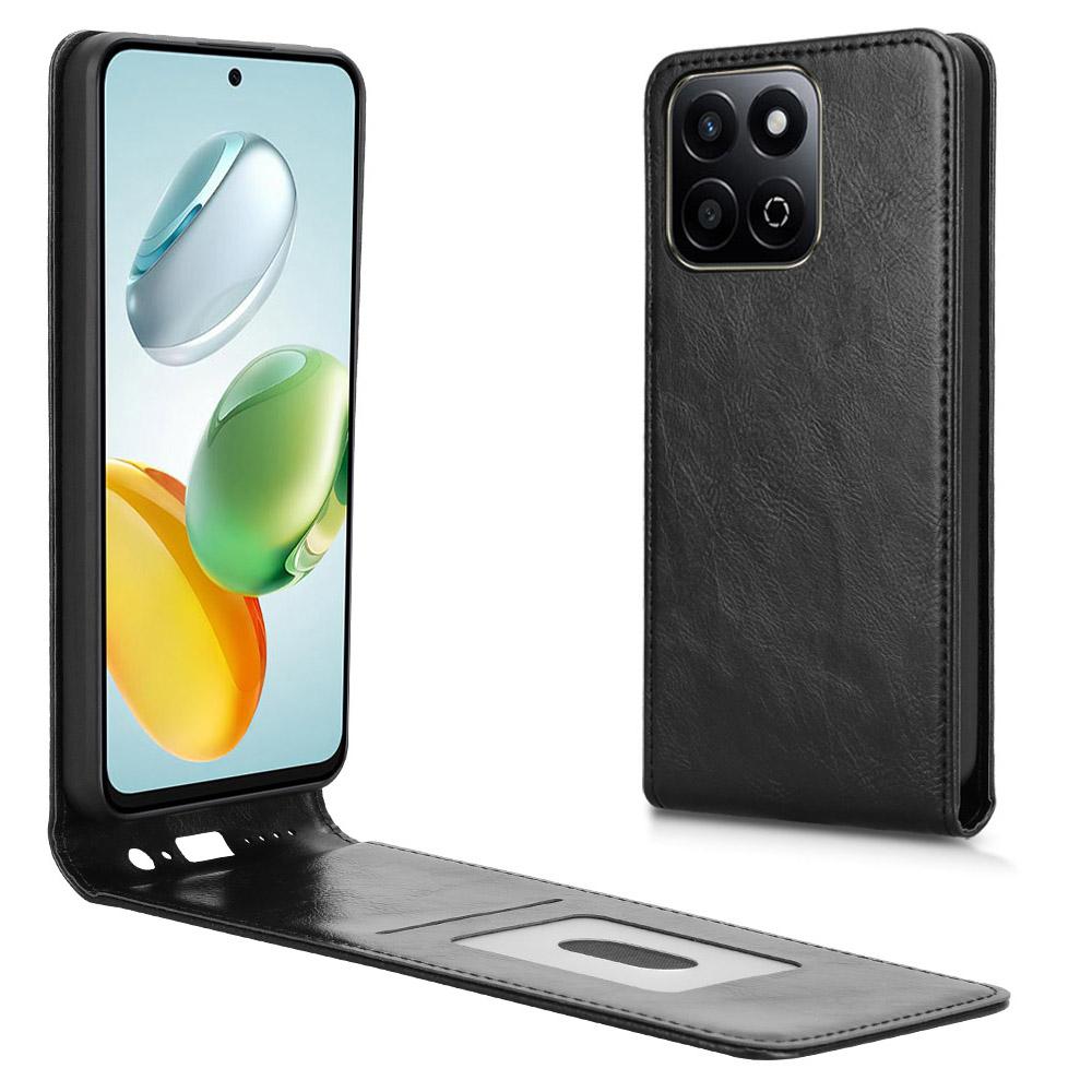 

Leather Case For Honor 200 Smart 5G/Play 60 Plus 5G/Play 9T/X7c 4G/X7c 5G Magnetic Vertical Flip Phone Cover with Card Slot A