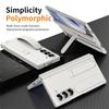 Luxury Wrist Band Holder Hinge Phone Case for Samsung Galaxy Z Fold 7 6 5 4 3 with Pen Slot & S Pen Screen Protector Film Cover