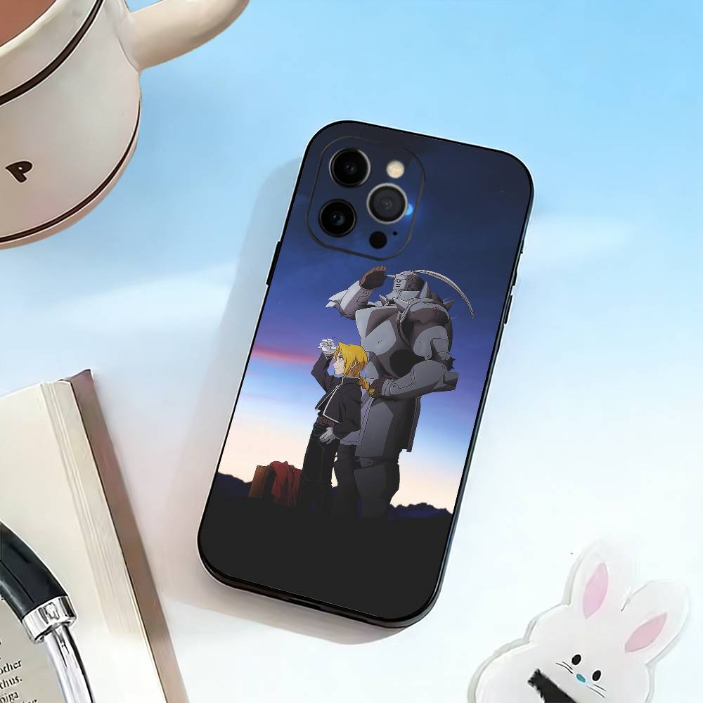 FA-E-Edward Elric Phone Case For iPhone 17, 16,15,14,13,12,11 Plus,Pro Max, Others Soft Black Cover