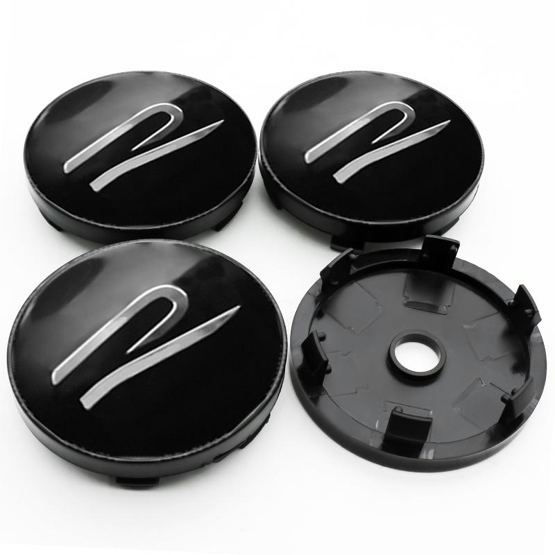 VW 4Pcs 60mm Car Wheel Center Hub Tyre Caps 56mm Rim Cover Sticker Badge Emblem For VW Passat CC Lamando Touran Touareg Tiguan Golf