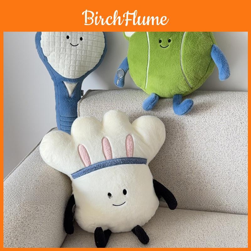 Cartoon Featherball Plush Cushion With Embroidered Design For Home And Office Lounge Decor
