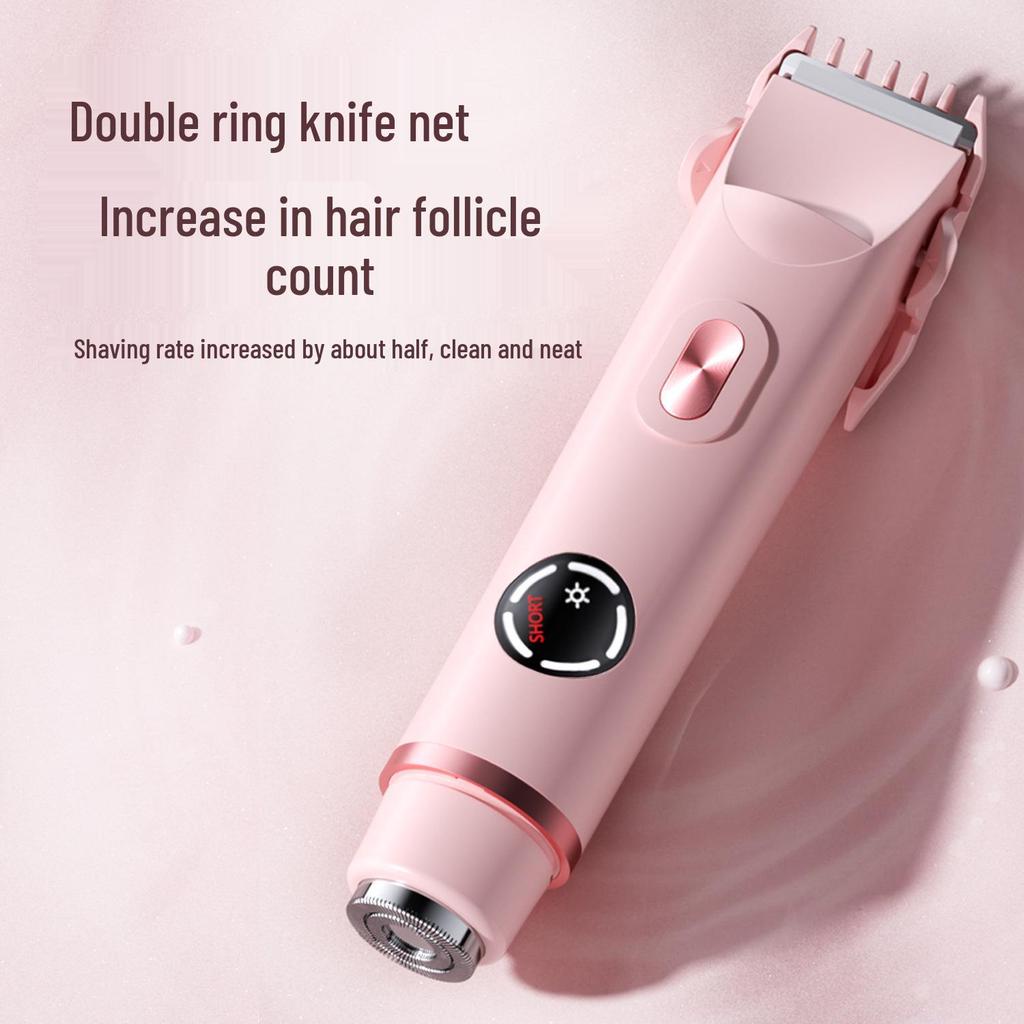 Dual-Head Electric Shaver for Men and Women - Home Hair Removal Device